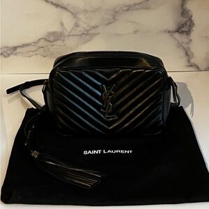 *SOLD* Yves Saint Laurent Lou Medium YSL Zip Leather Shoulder Bag *SOLD*